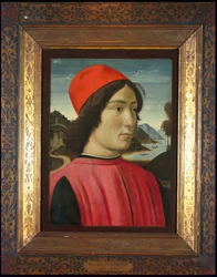 Porträtt av en man, ca 1490 (tempera på panel)